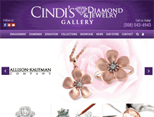 Tablet Screenshot of cindisjewelryshop.com